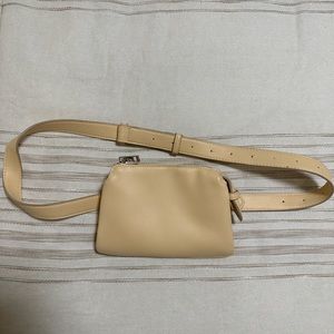 Beige fanny pack